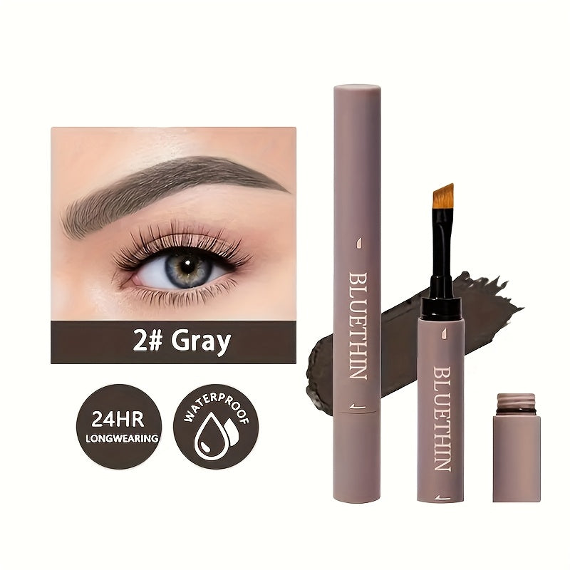 Waterproof and Sweat Proof Double-ended Eyebrow Cream - Smudge Proof Long Lasting Makeup Without Separation - Eyebrow Pencil With Matching Brush Eyebrow Pomade