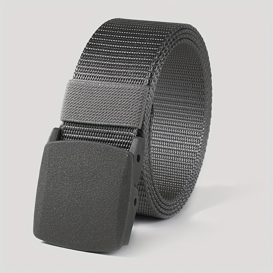 Nylon belt men's women's hypoallergenic belt non-metallic belt buckle military training smooth buckle nylon belt over security pants belt youth student korean casual outdoor tide