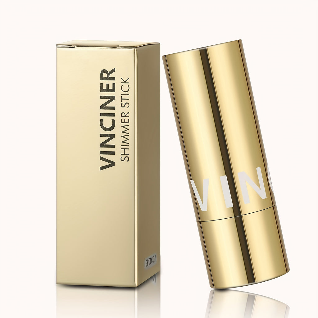 Multifunctional Highlighter Blush Stick - Brightening & Contouring Makeup Stick with Plant-Based Squalane, 3 Shades (Pink, Beige, Brown) for Cheeks, Lips, Eyes - Long-Lasting Shine, Easy Application, No Smudge, No Transfer, B