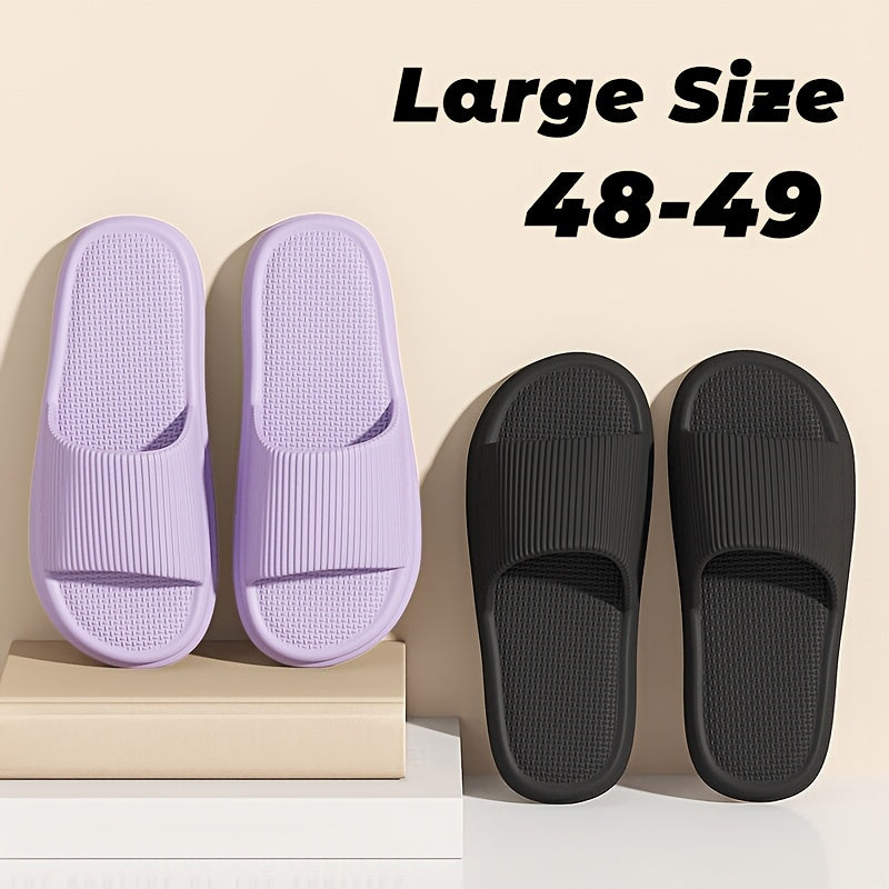 Comfortable EVA Soft Soled Slippers, Non-slip Couple Indoor Home Shower Sandals for Men and Women, Easy to Clean Flip Flops