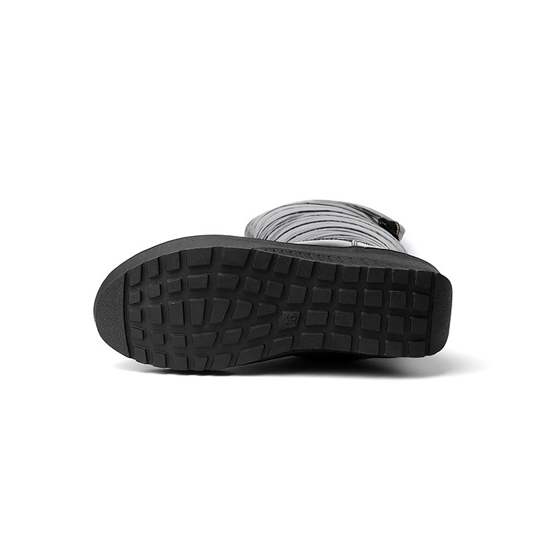 Bow Decor Thermal Lined Snow Boots, Waterproof Non-slip Outdoor Warm Fall Winter Fashion Boots