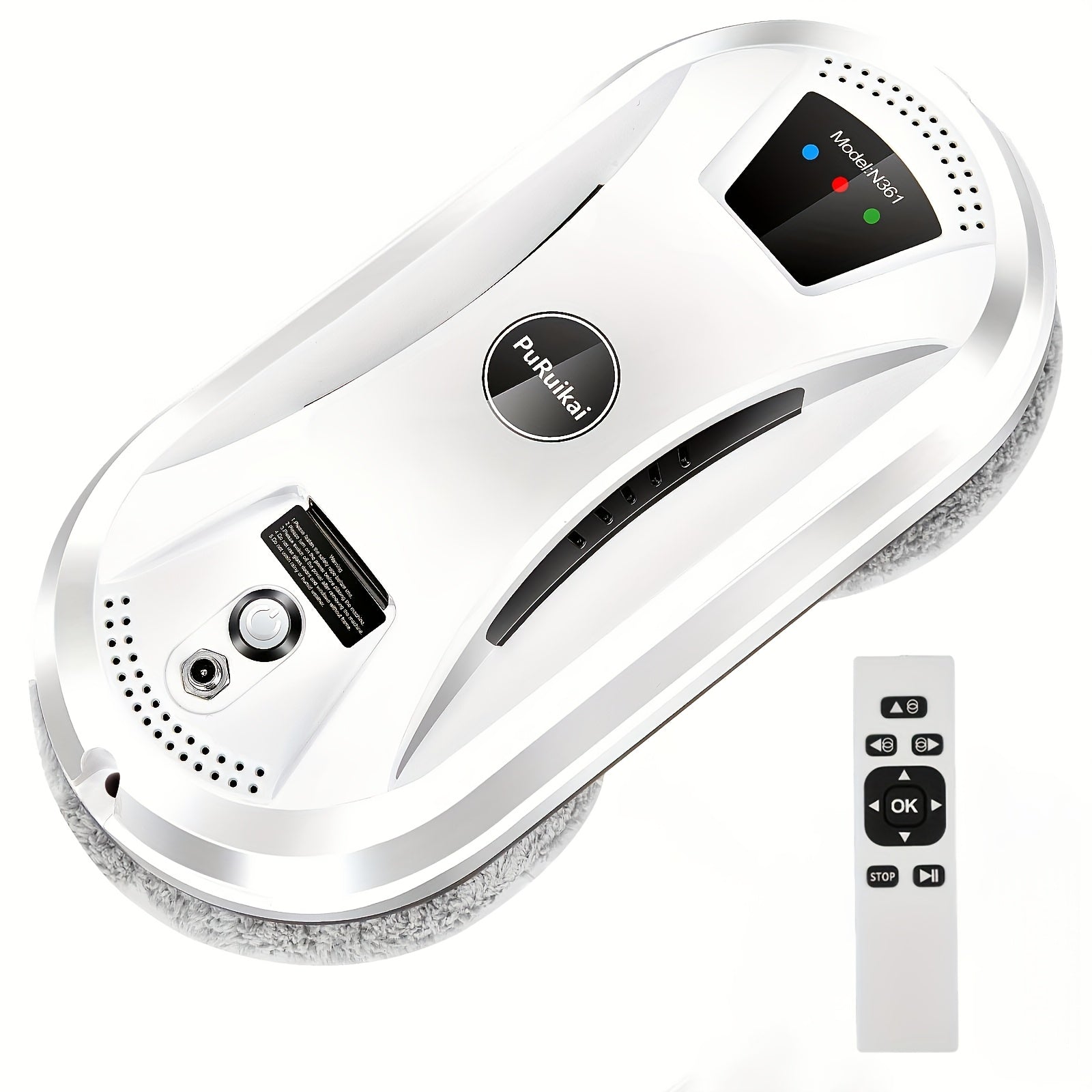 Local Warehouse Ultra-Thin Automatic Window Cleaning Robot PuRuiKai for Room Glass Cleaning