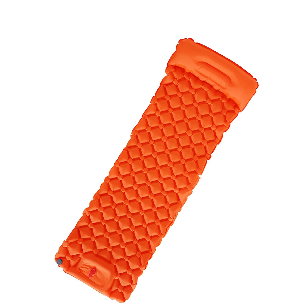 WESTTUNE Ultralight Air Cushion Sleeping Pad - Rectangular, Nylon, Foldable Camping Mattress with Built-in Air Pump, Ideal for Hiking and Outdoor Adventures, Camping Gear | Foldable Sleeping Pad | Durable Sleeping Pad