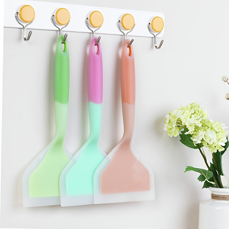 Silicone cooking utensils- non-stick, heat-resistant kitchen cookware for cooking, stir-frying and frying - ideal for pancakes, steaks and barbecue grills