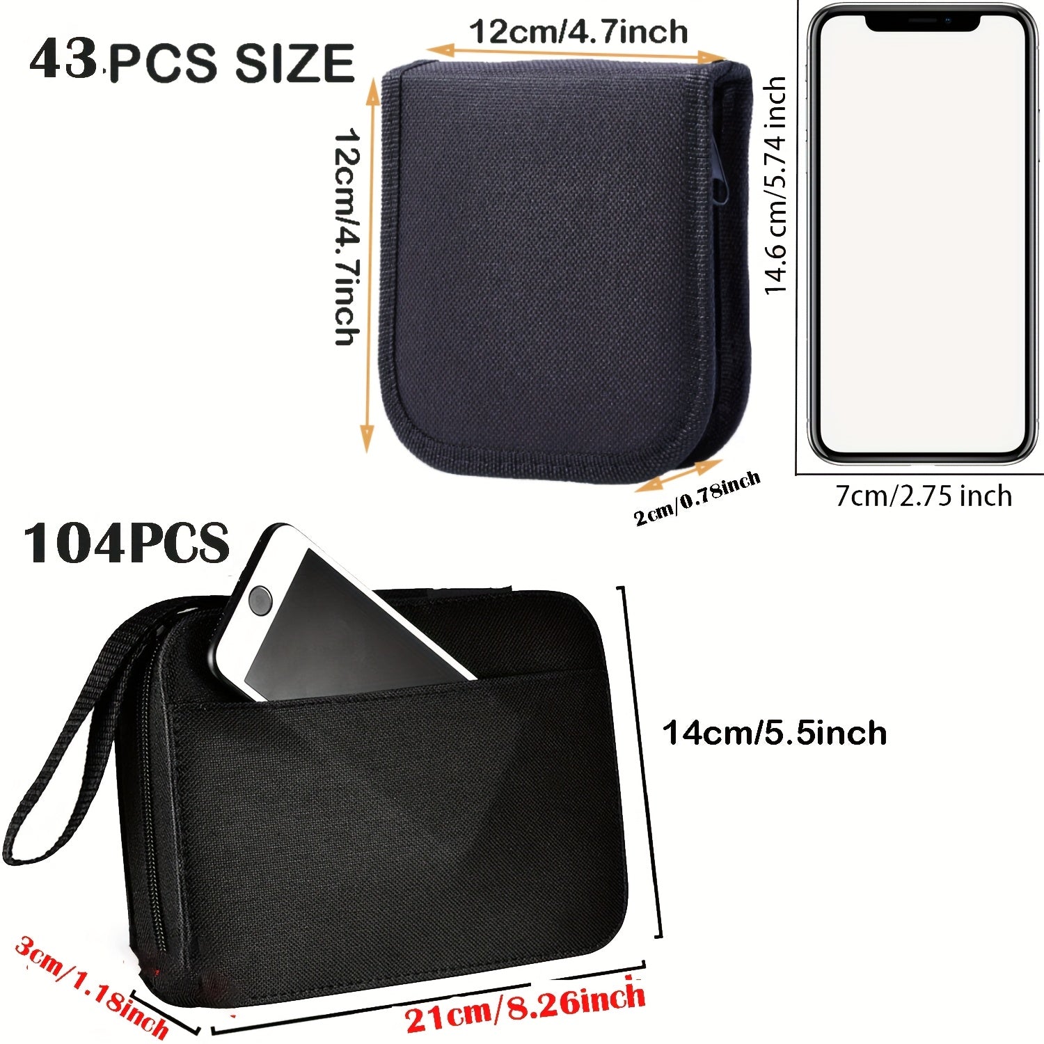 [104pcs Mini Sewing Kit] 43/98/104pcs Mini Travel Sewing Kit - 24-Color Threads, Needles & Accessories for Small Fixes & Emergency Repairs