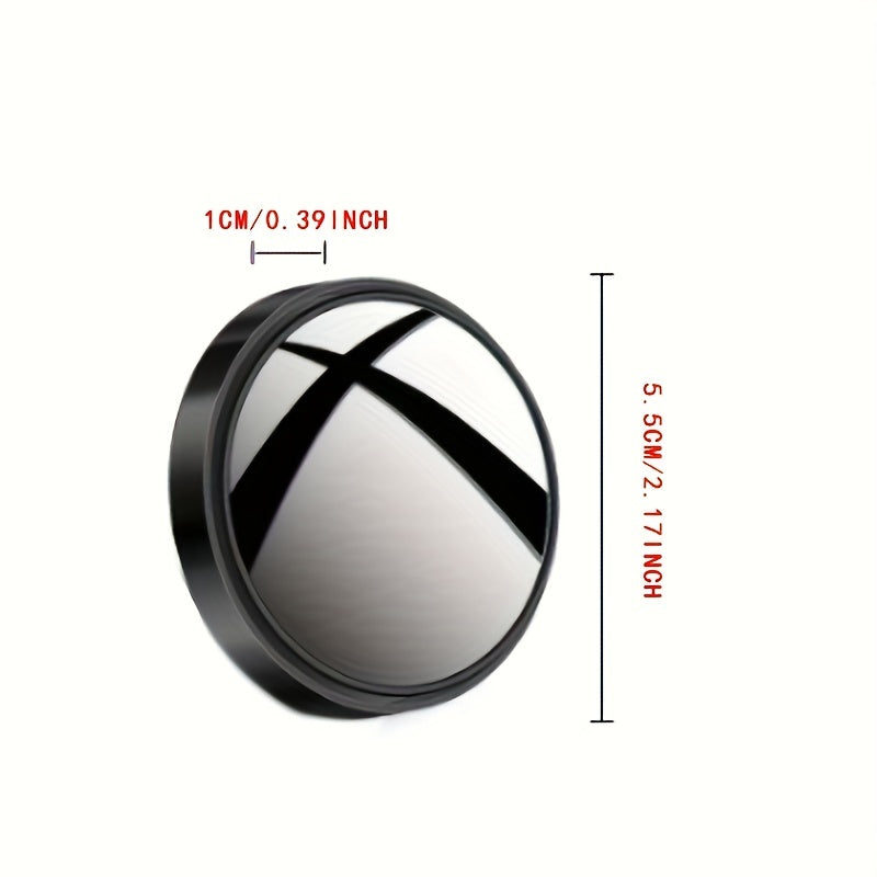 [High-definition | 360-degree] 2pcs High-definition 360-degree Adjustable Car Rearview Mirror | Round Mirror Blind Spot Mirror Wide-angle Mirror | Increase Child's Safety In The Car