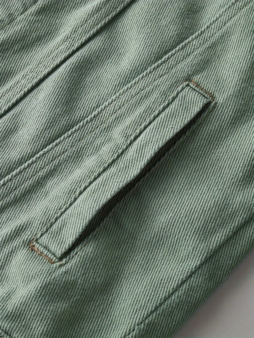 Men's Ripped Lapel Pocket Casual Denim Jacket