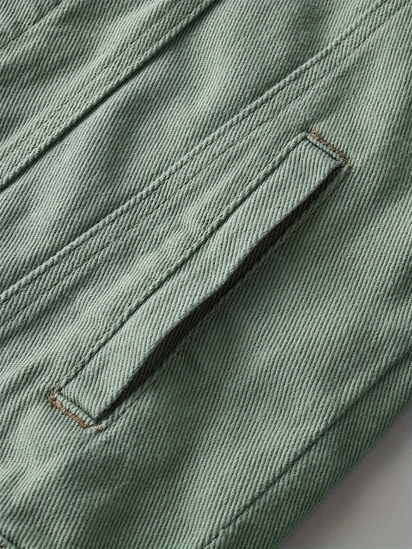 Men's Ripped Lapel Pocket Casual Denim Jacket