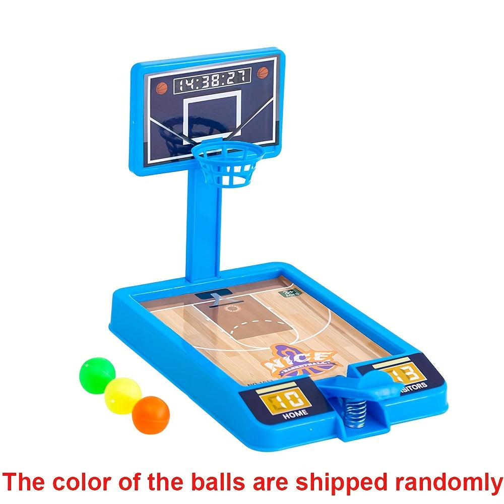 Mini Tabletop Shooting Device, Finger Catapult Basketball Machine, Parent-child Interactive Toy, Children's Birthday Gift, Kids Gift, Train Focus Ability, Simulated Basketball Court Decoration