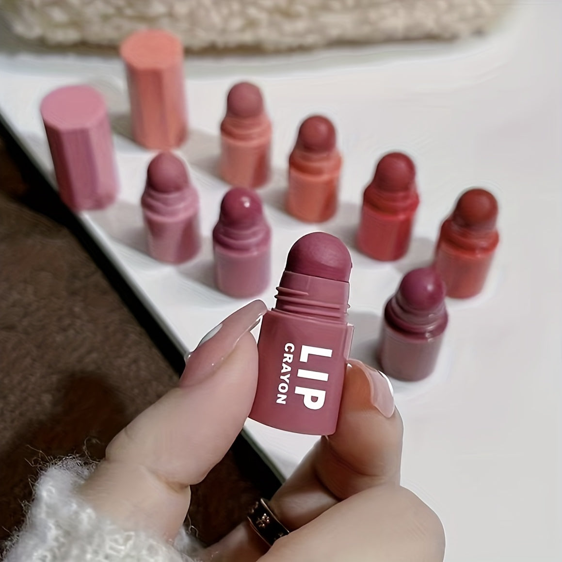 4-in-1 Matte Waterproof Velvet Long Lasting Multicolor Lipstick - Makeup Lips with Creamy Texture, Travel-Friendly Design, and Perfect Gift for Ladies on Valentine's Day