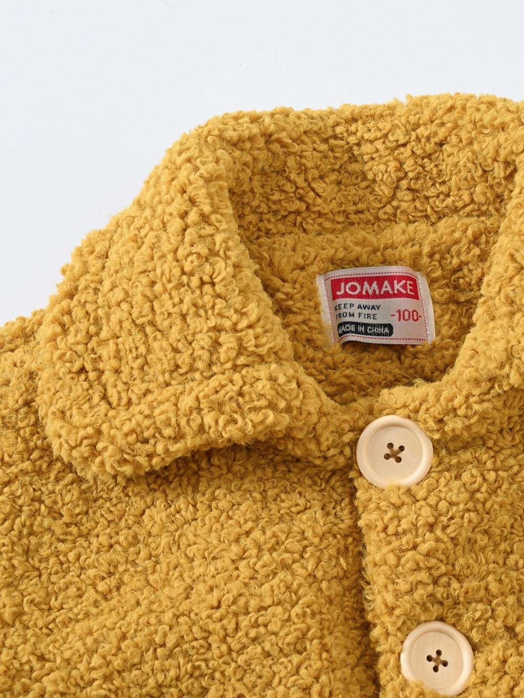 JOMAKE Girls' Winter Coat - Pastel Pink & Ombre Jacket with Button Front Closure, Soft Fleece-Lined Lapel Collar, Non-Stretchy Fabric for Everyday & Formal Events, Long Sleeve Casual Outerwear for School, Travel - Cute Korean