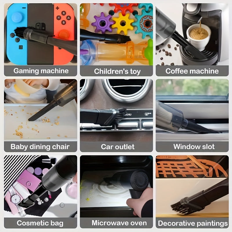 Portable Wireless Car Vacuum Cleaner, Cyclone Inhaled Rechargeable Handheld Vacuum for Home, Office, Car Cleaning