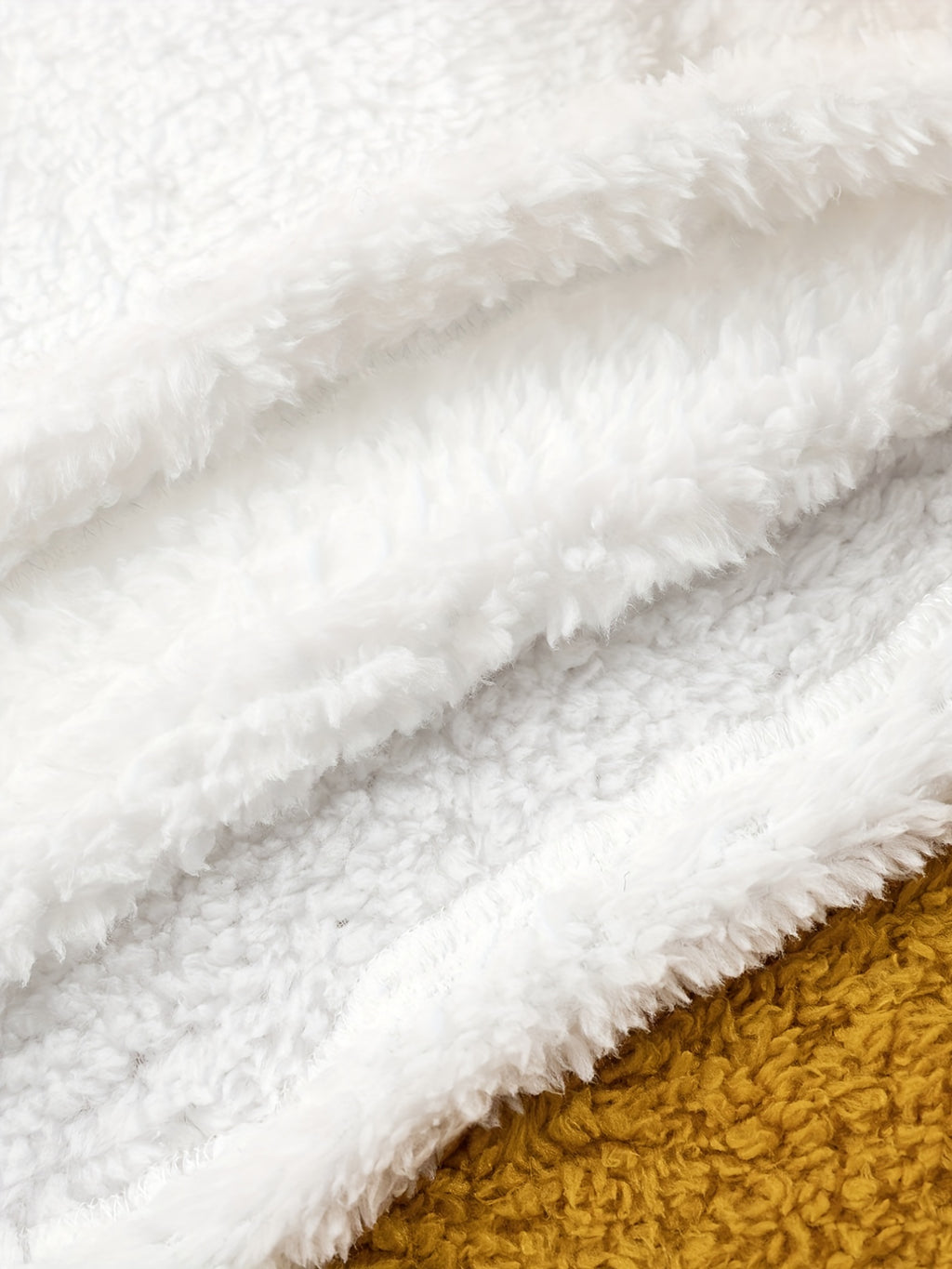 Warm Fuzzy Pajama Set, Long Sleeve Hooded Robe & Tank Top & Drawstring Shorts, Women's Sleepwear & Loungewear