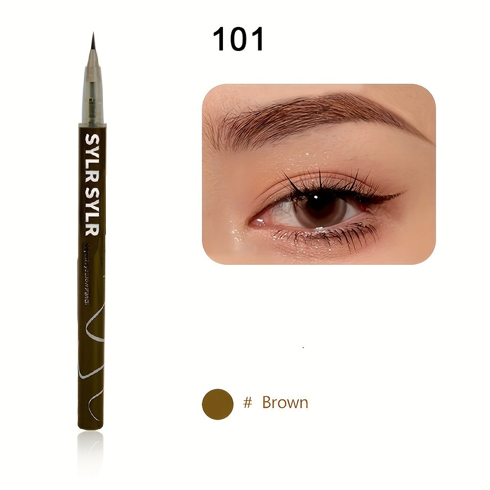 Ultra-Fine 0.008mm Waterproof Eyebrow Pen - Long-Lasting, Sweatproof, Smudge-Free Microblading Liquid Eyeliner with 2-in-1 Design for Precise, Natural-Looking Brows and Lashes - Professional, Easy-to-Use Makeup Essential
