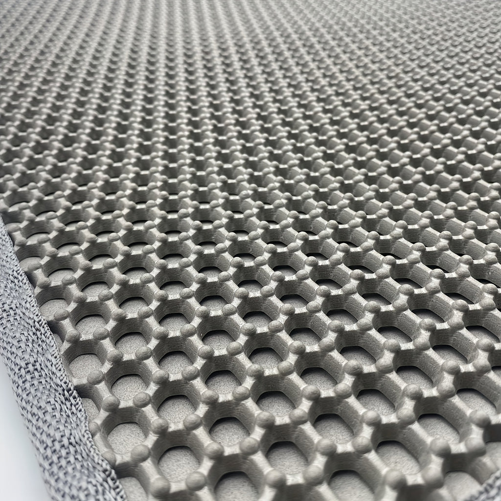 Cat Litter Mat, Beautiful Honeycomb Cat Litter Box Catcher Pad, Suitable for Cats, Odor Control Double Layer, Urine Waterproof, Washable, Phthalate-Free