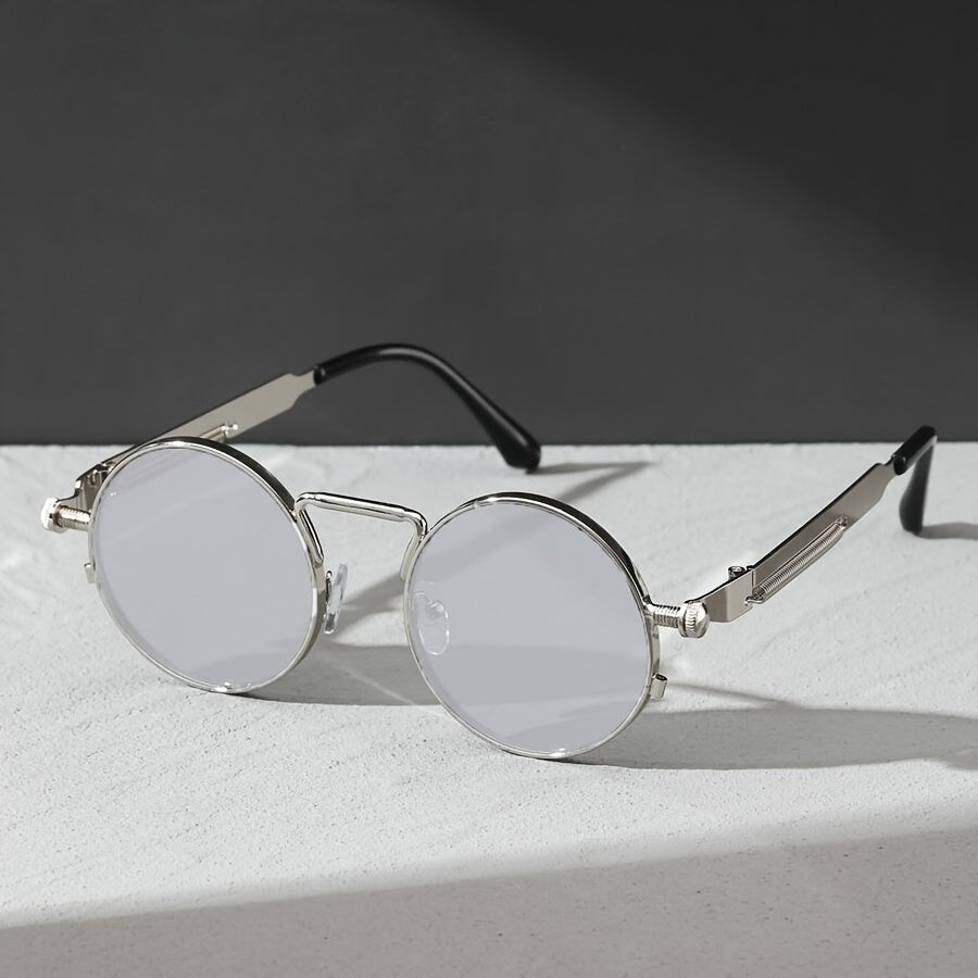 ENSAEJOE, 1pc Men's Round Frame Fashion Glasses