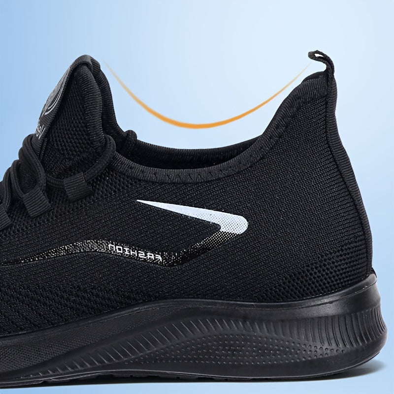 Men's Slip-on Sneakers With Shoelaces - Odor-resistant Athletic Shoes - Lightweight And Breathable