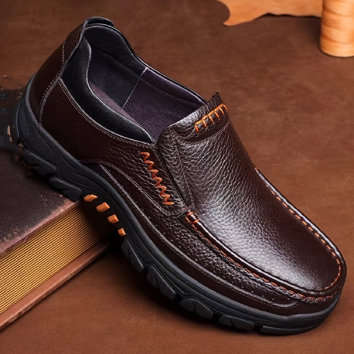 Men's Dress Shoes Durable Non-slip Oxford Shoes Formal Shoes For Wedding Business Party, Middle aged men's footwear