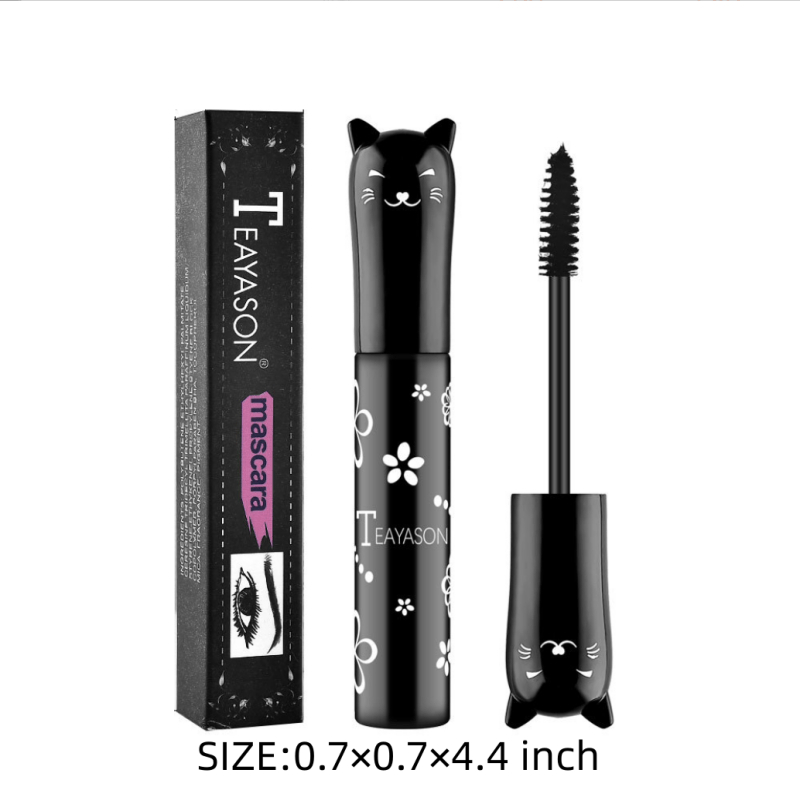 TEAYSON Long-Lasting Waterproof Mascara - Non-Blocking, Smudge-Resistant, Long-Lasting Wear, All-Day Definition, for Everyday & Special Events, Event Makeup | Elegant Packaging | Lightweight Mascara, Eyelash Makeup