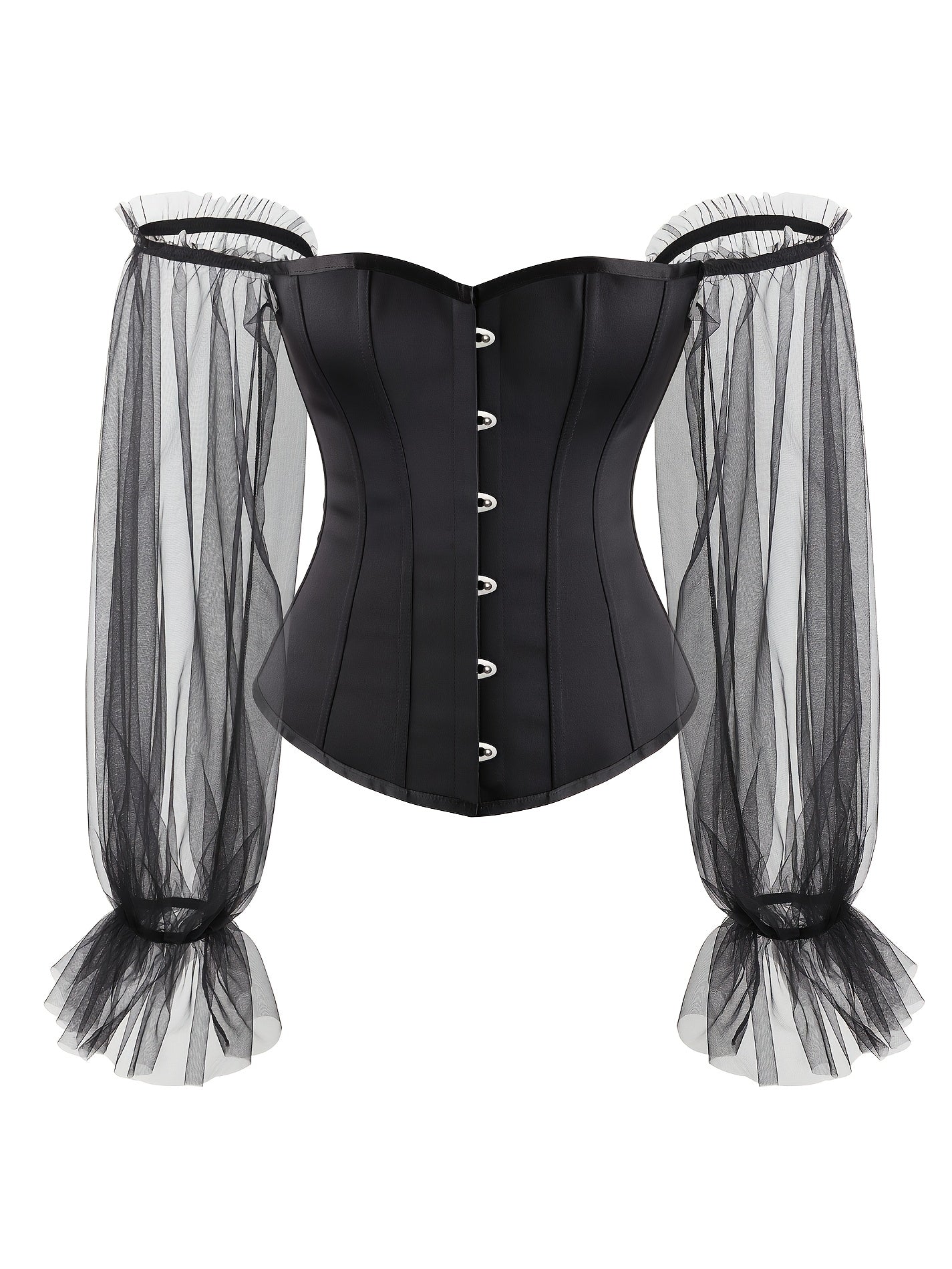 Corset Tops Womens Satin Renaissance Lace Up Boned Bustier Floral Push Up Bodycon Shaperwear