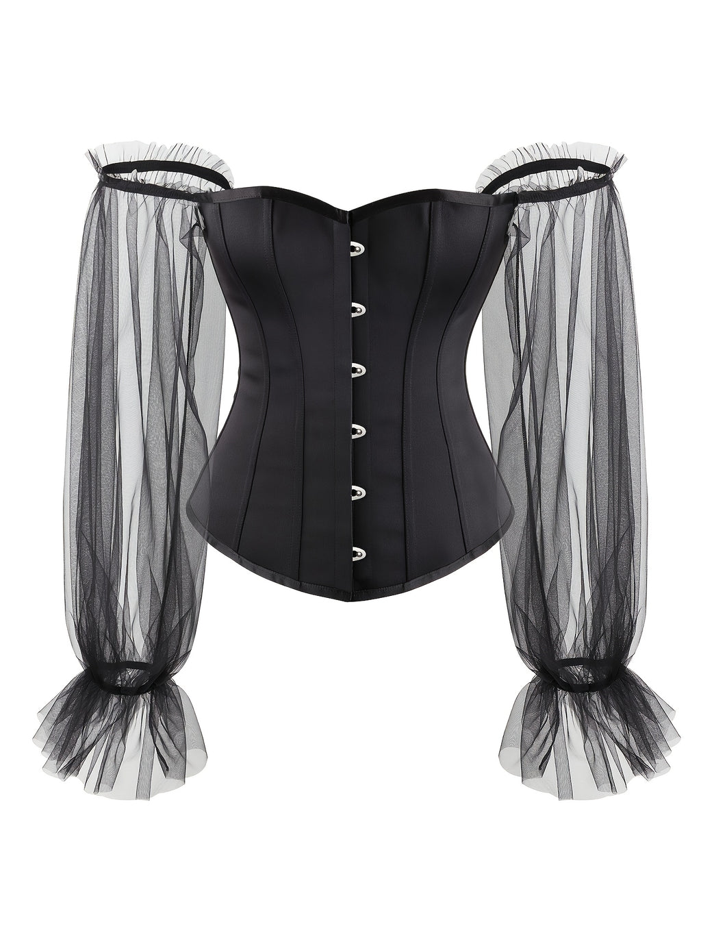 Corset Tops Womens Satin Renaissance Lace Up Boned Bustier Floral Push Up Bodycon Shaperwear