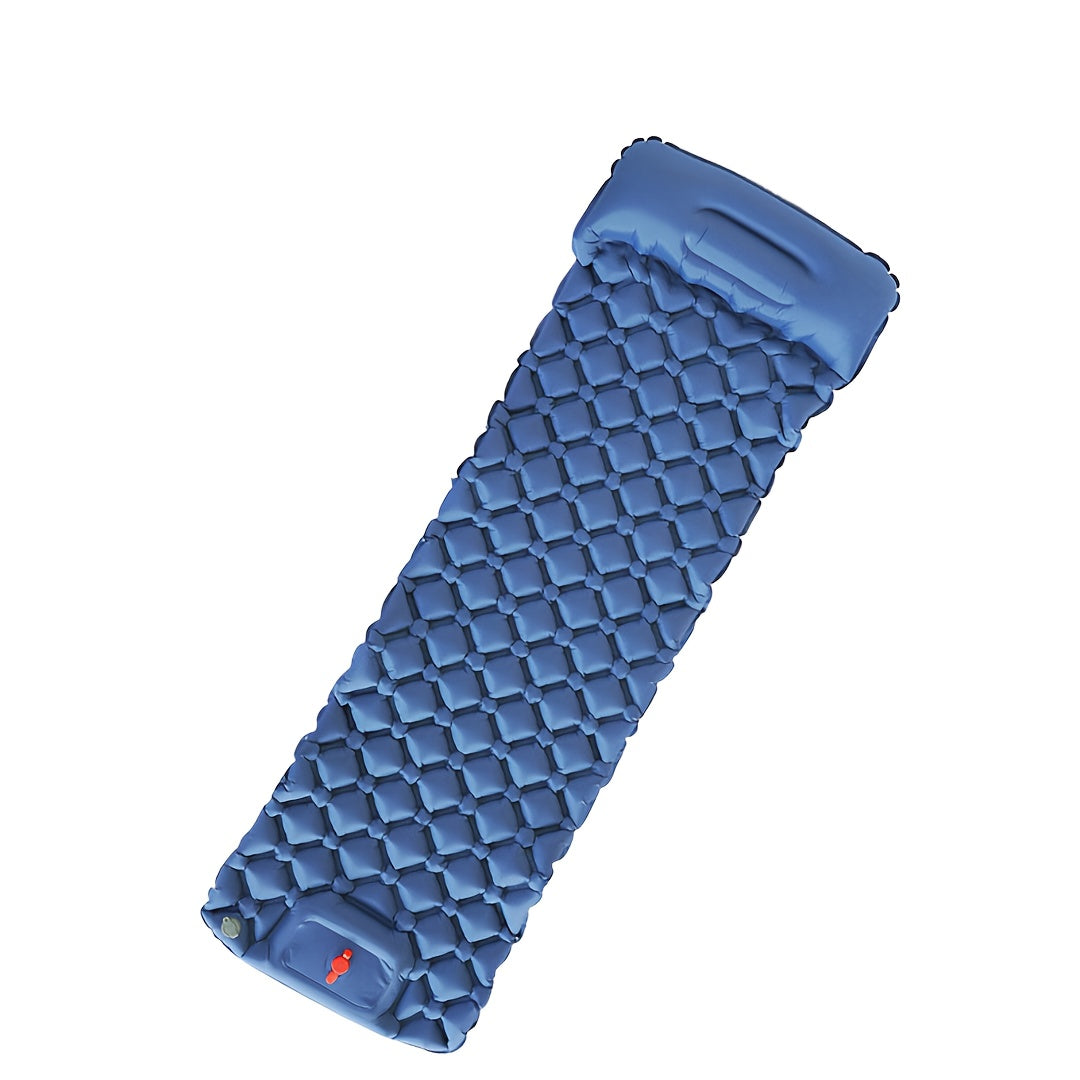 WESTTUNE Ultralight Air Cushion Sleeping Pad - Rectangular, Nylon, Foldable Camping Mattress with Built-in Air Pump, Ideal for Hiking and Outdoor Adventures, Camping Gear | Foldable Sleeping Pad | Durable Sleeping Pad