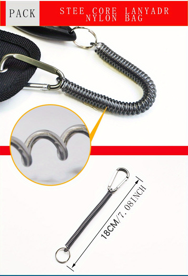 [Stainless Steel Fishing Pliers] Multi-Function Stainless Steel Fishing Pliers - Hooked Bent Nose - Color Titanium Open Ring Line Cutter - Lead Pressing Anti-Slip Handle