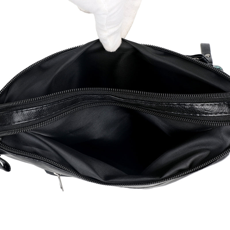 Flower Pattern Crossbody Bag, Fashion Zipper Shoulder Bag, Casual Purse For Women