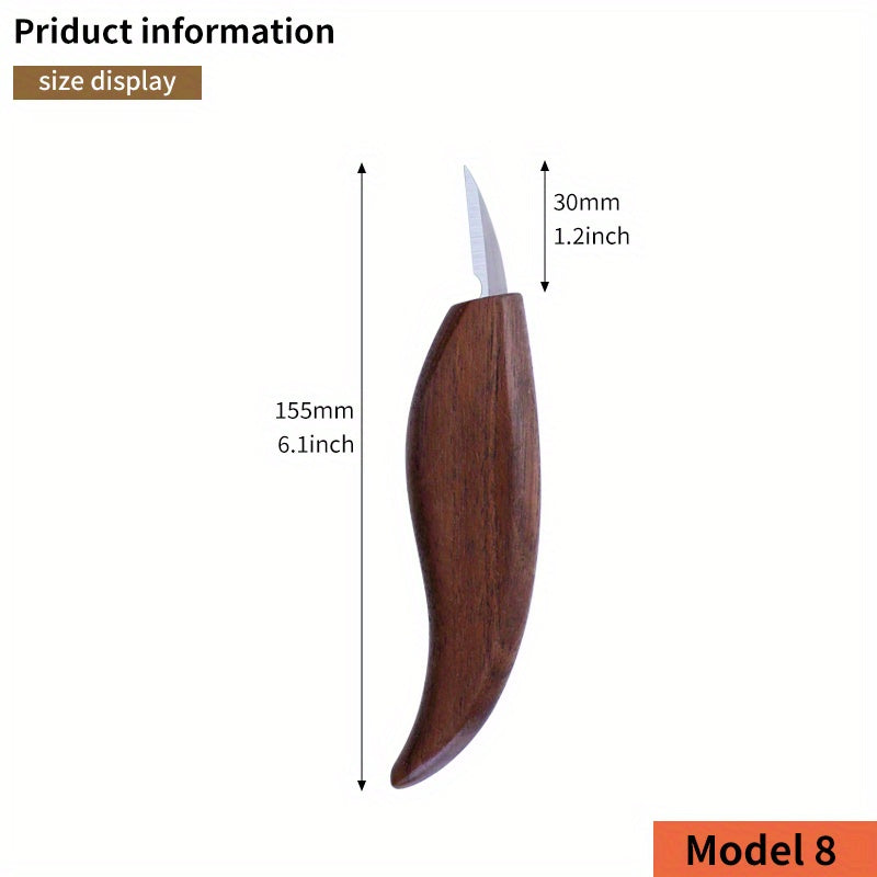Chisel Carving Knife Woodcut DIY Hand Wood Carving Tools Woodcarving Cutter Knives Peeling Woodworking Spoon Hand Tools Worker