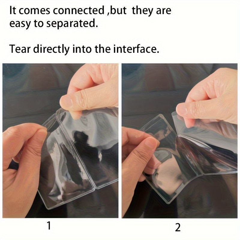 [Popular Choice] 10pcs Clear PVC Medicare Card Protector Sleeves, 12Mil Thick, Water-Resistant, Easy Insert Design for New Medicare Cards, Credit & Business Cards - Transparent