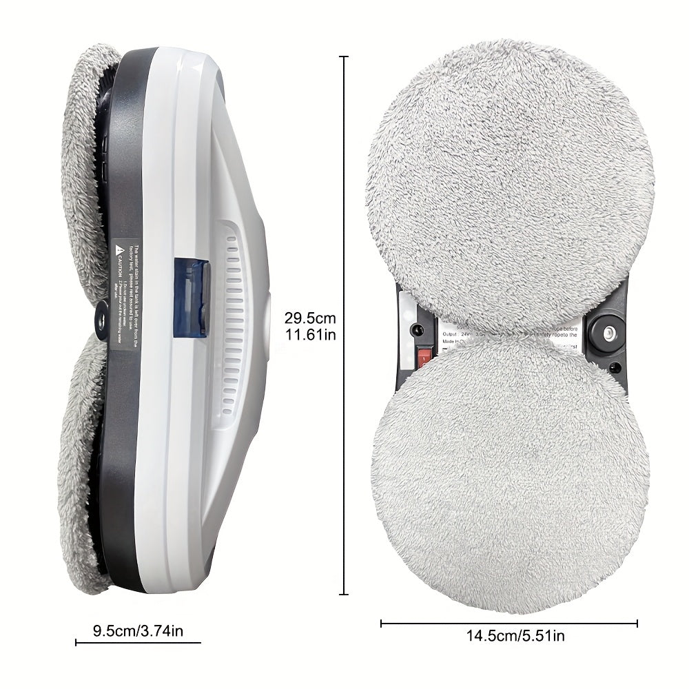 [Fully Automatic Window Cleaning] Remote-controlled intelligent window cleaning robot, automatically plans routes, strong suction power to prevent falling, worry-free for home use., Smart Home Appliance, Compact Design, Relia