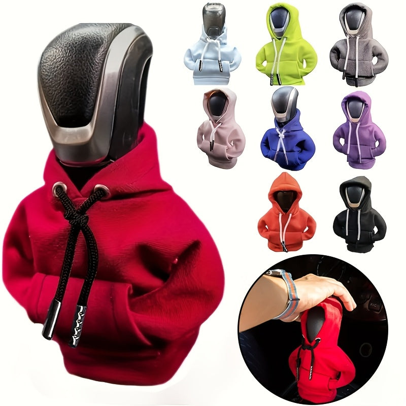 Mini Car Gear Shift Cover Hoodie Car Gear Shift Cover, Interior Accessories Shift Knobs Fashionable Shirt Trim