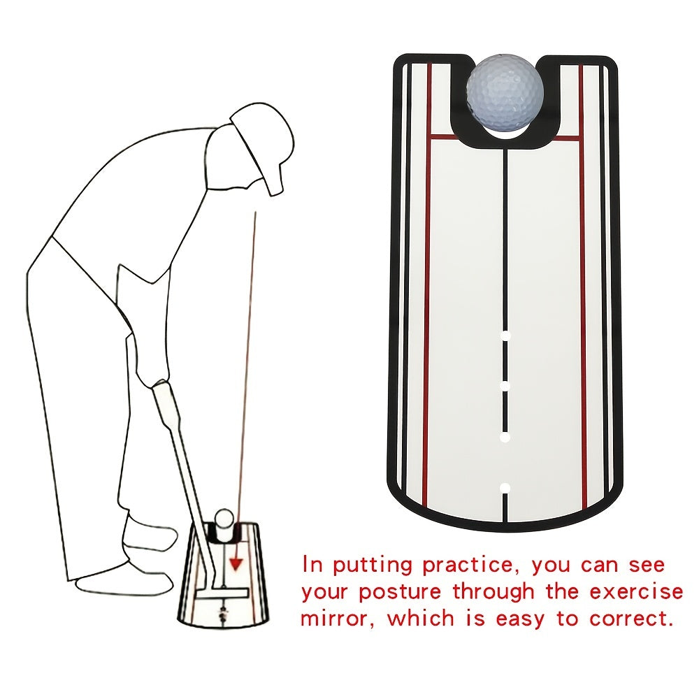 Improve Your Golf Putting with This Portable Posture Motion Correction Mirror!