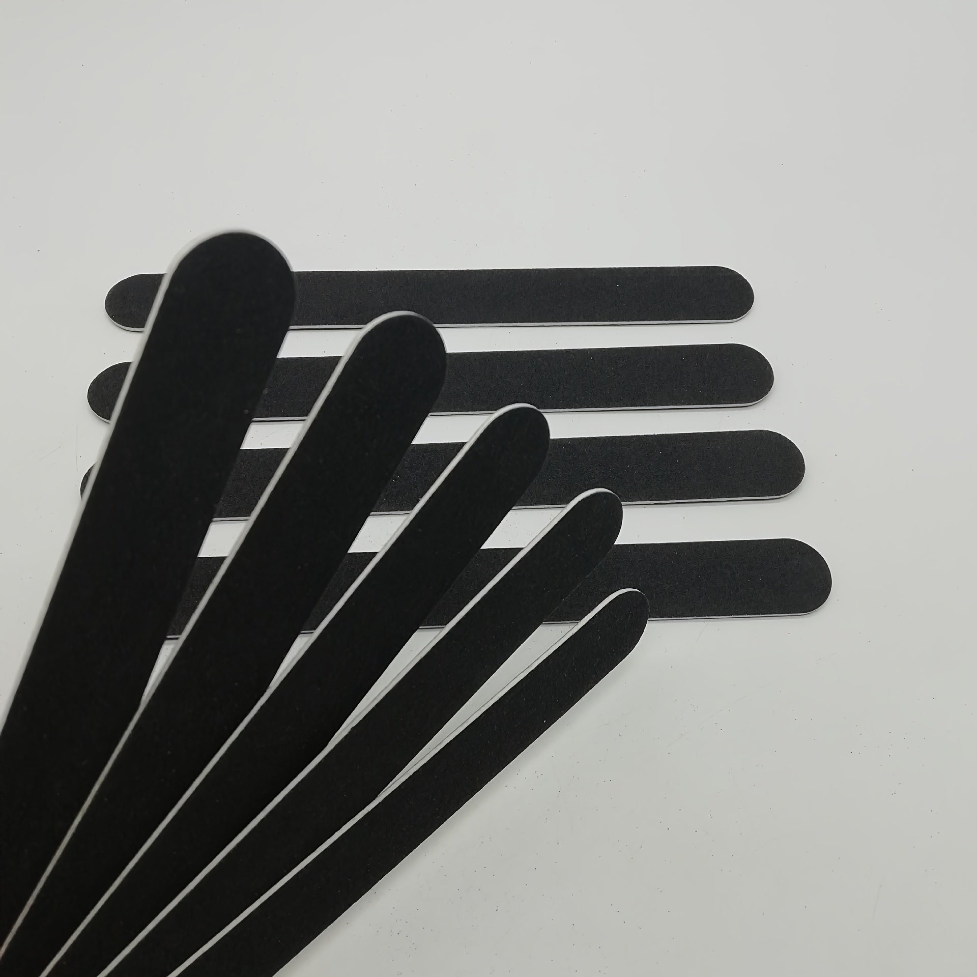 5 PCS Double Sided 100/180 Grit Nail Files Emery Board Black Manicure Pedicure Tool And Nail Buffering Files