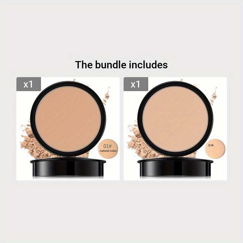 Breathable And Flawless Powder Foundation - Makeup-Fixing, Oil-Controlling, Moisturizing And Lightweight - Perfect For All Skin Types