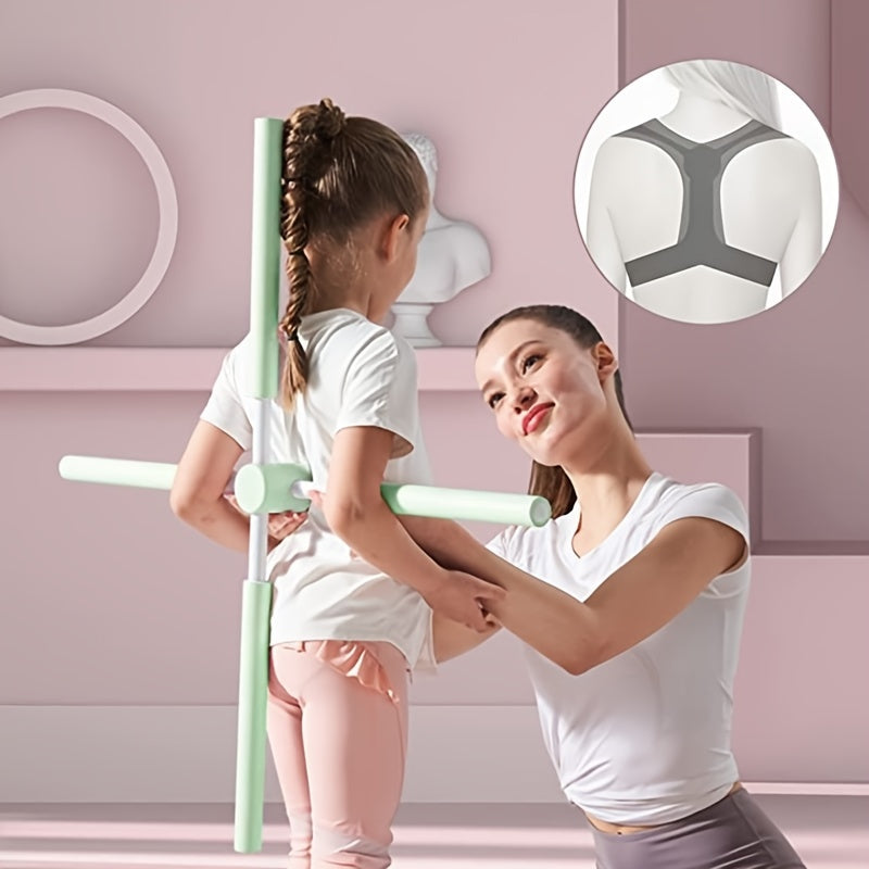 Yoga Body Stick for Posture Correction, Shoulder and Neck Relief, and Open Back Training - Improve Flexibility and Balance with this Versatile Fitness Tool