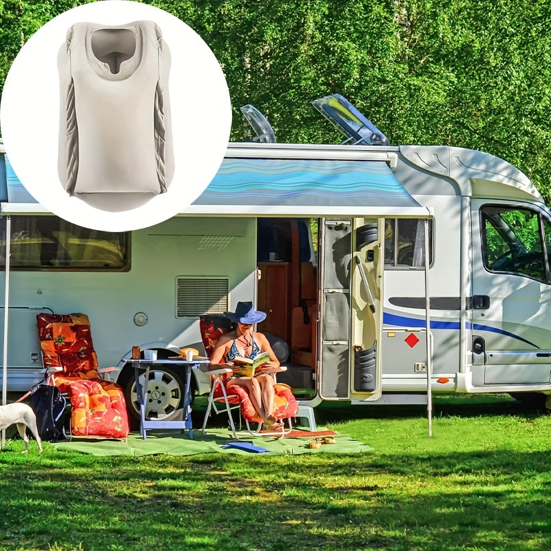 Portable Inflatable Travel Pillow for Airplanes, Cars, Trains & Office Naps - Ergonomic Design with Soft Compression, Durable & Lightweight, Ideal for Camping, RVs, and Sports Events, Travel Pillow for Airplanes, Vehicle Neck