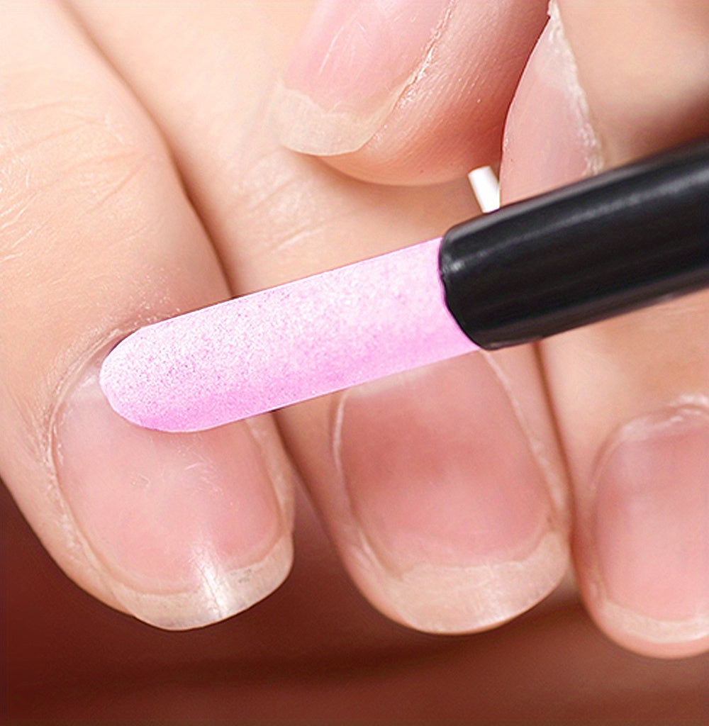 Lightweight Stone Sanding Nail File Tools - Perfect for Manicure and Cuticle Care - Removes Dead Skin and Cuticles - Portable and Handy Use