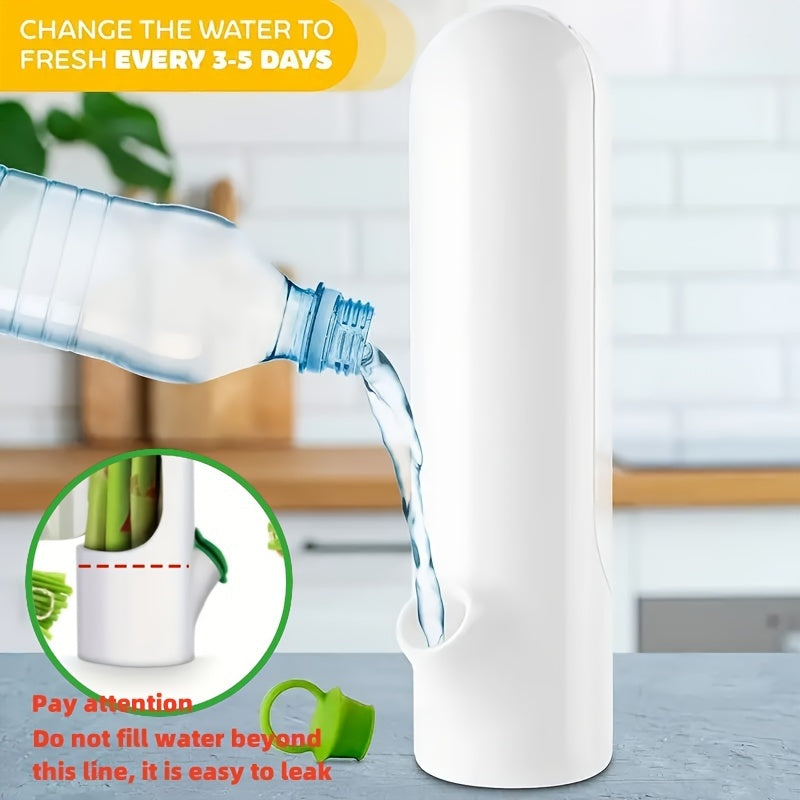 1/2pcs Vegetables Preservation Pod Herb Preservation Vegetables Fresh Coriander Container Suitable For Refrigerator, Keep Bottle Herb Preservation, For Mint Refrigerator Storage, Keep Green And Fresh For 2-3 Weeks Refrigerato