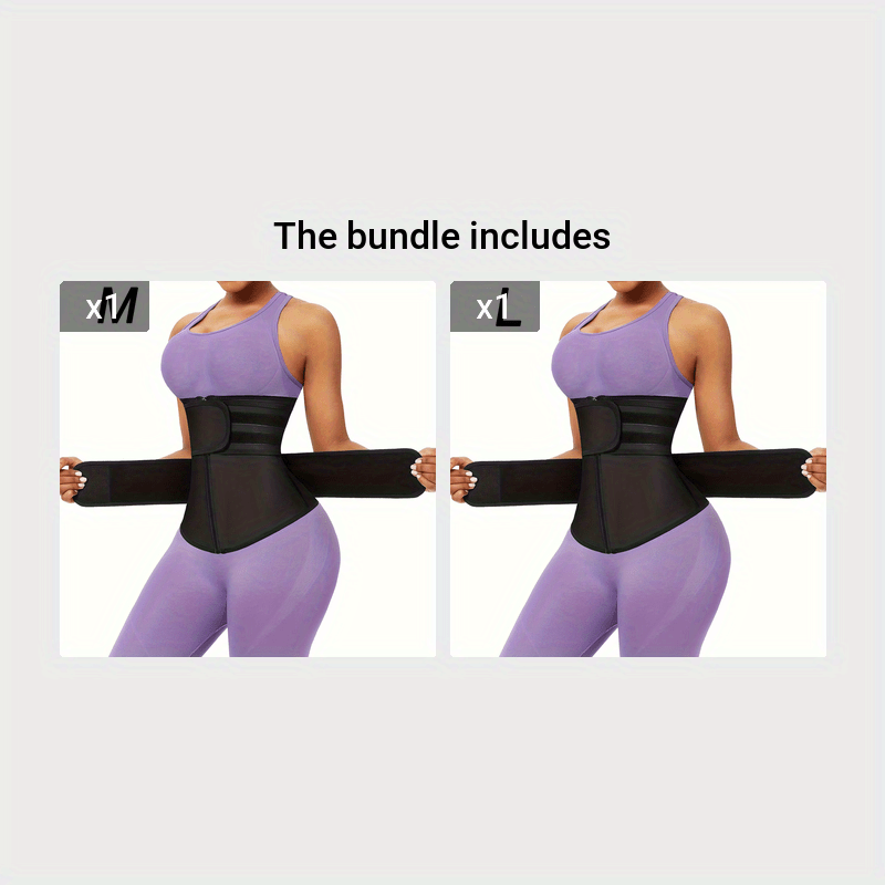 Premium Neoprene Waist Trainer & Sauna Sweat Belt - Zip-Up, Non-Slip for Enhanced Workout Sweating, Tummy Control & Back Support, Lightweight & Stretchy Fabric, Perfect Curve Design for Fitness & Wellness