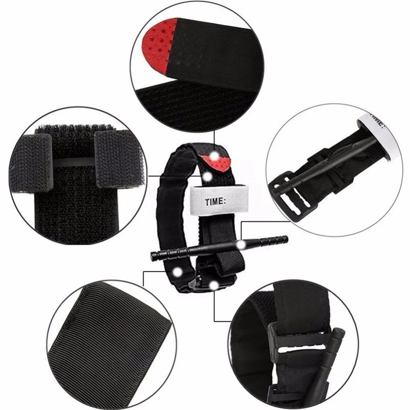 Military Tourniquet - Rotating Emergency Belt for Survival and Outdoor Adventures - 95cm/37.4in Length