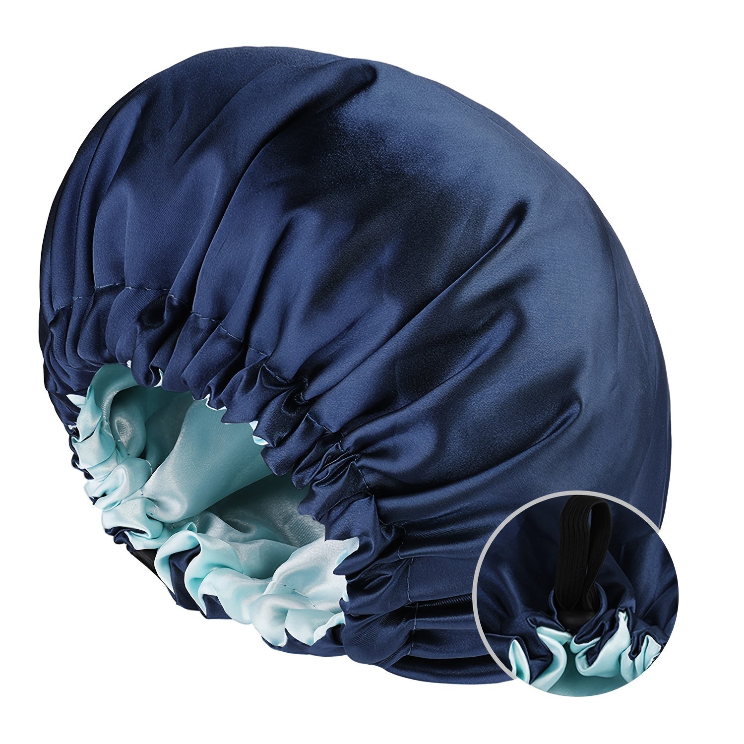 Satin Bonnet For Sleeping Adjustable Bonnet For Curly Hair Bonnets Double Layer Large Satin Lined Sleep Cap For Women