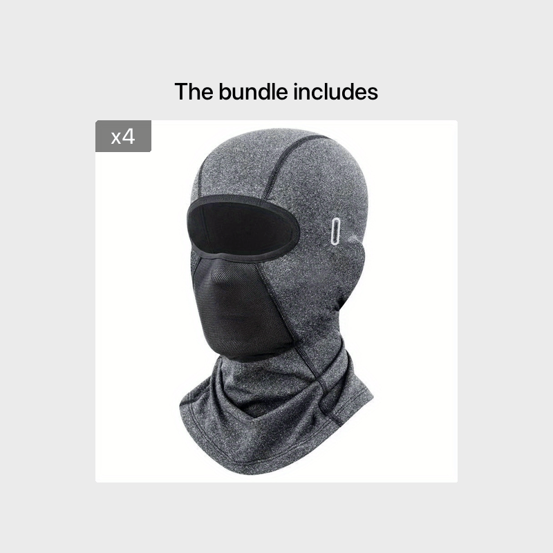 [Motorcycle Riding Balaclava] Breathable & Warm Motorcycle Riding Balaclava Neck Gaiter - Adjustable Ear Loops, Full Face Coverage for Winter Sports, Skiing, and Street Bikes, Skiing Accessory, Sleek Design, Flexible Fit