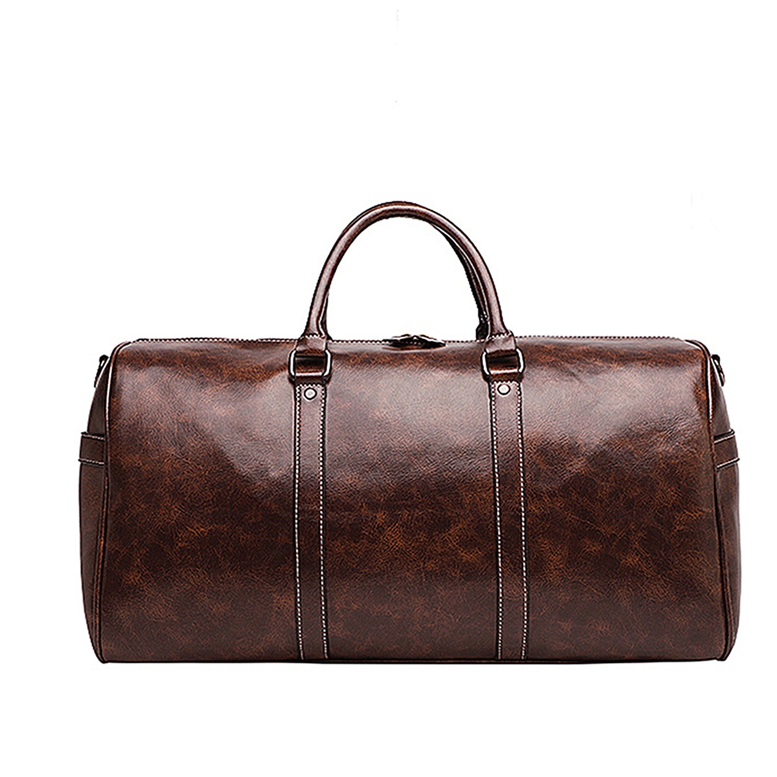 Men Quality PU Leather Travel Bags Carry On Luggage Bag Men Duffel Bags Handbag Casual Traveling Tote Large Weekend Bag