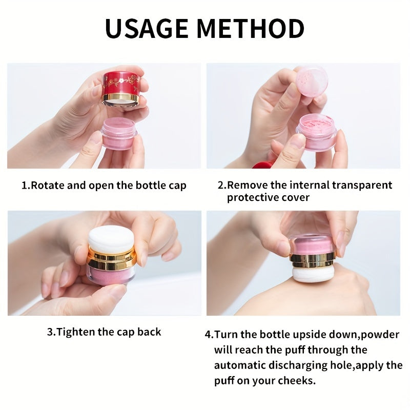 ROUSE Blusher Powder Natural Cheek Rouge Face Powder Nude Makeup Brightening Complexion Repair Moisturizing Nourishing