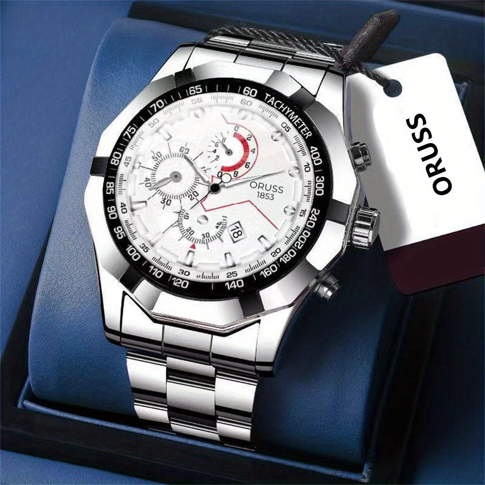 Large Dial Fashion Versatile Trend Men's Watch Waterproof Luminous Student Men's Watch, Ideal Choice For Gifts
