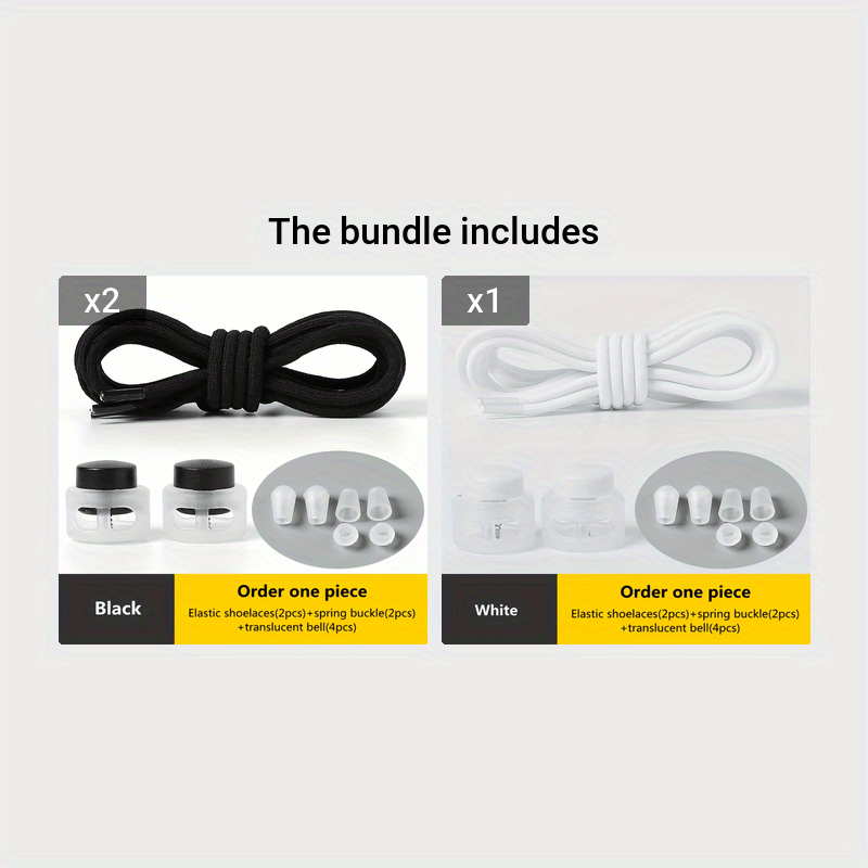 [Elastic Spandex Shoelaces] 1 Pair of Elastic Spandex Shoelaces - Universal Adult 100cm Length, Lazy Tie-Free Suitable for Sneakers