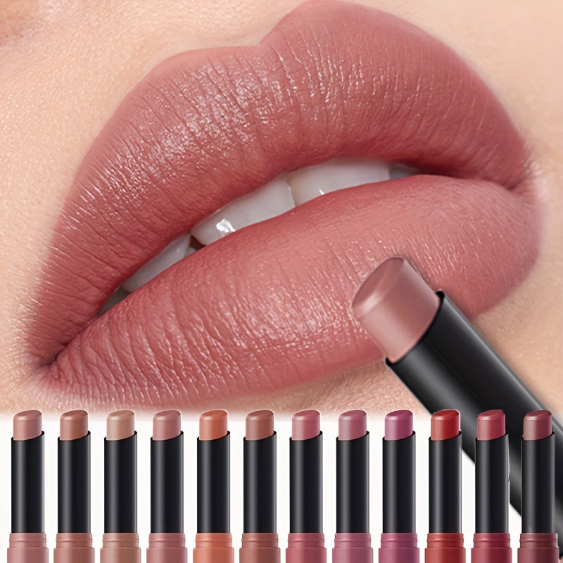 Smooth Velvet Matte Lipstick, Easy To Apply, Moisturizing And Hydrating Lip Balm, Natural Shine