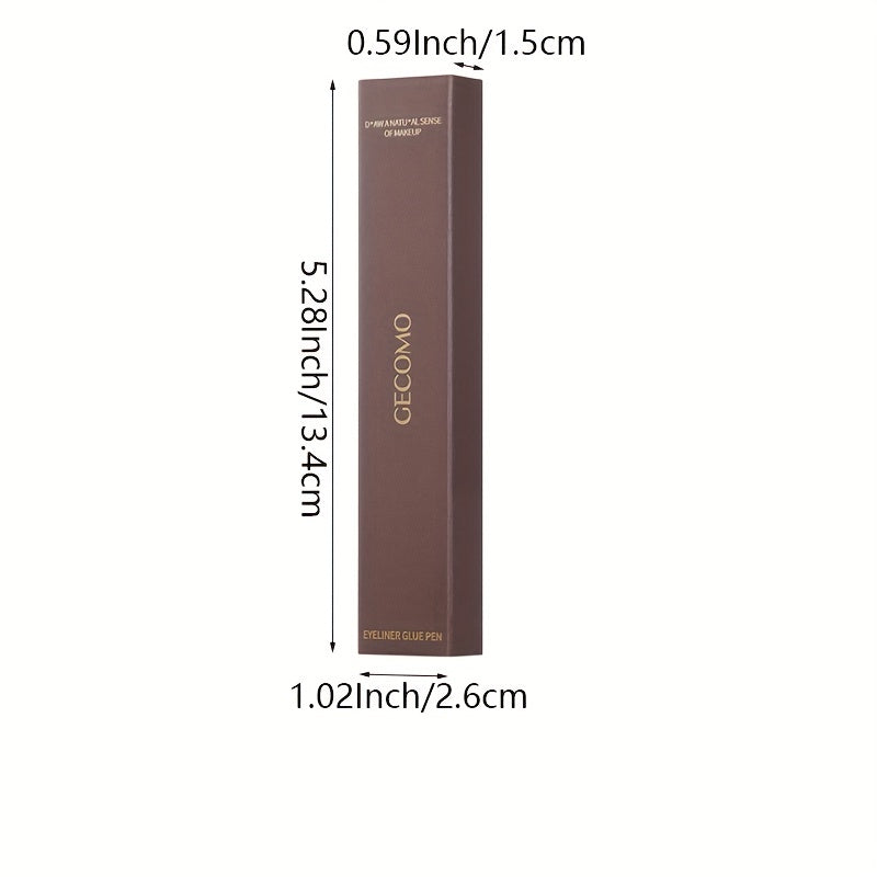 Brown Long-Wearing Fine Tip Eyeliner Pencil - Smooth, Pearly Shiny, Waterproof, Smudge Proof, Transfer-Proof - Easy to Use, Brightening, Under Crease Makeup Stick for a Flawless Look