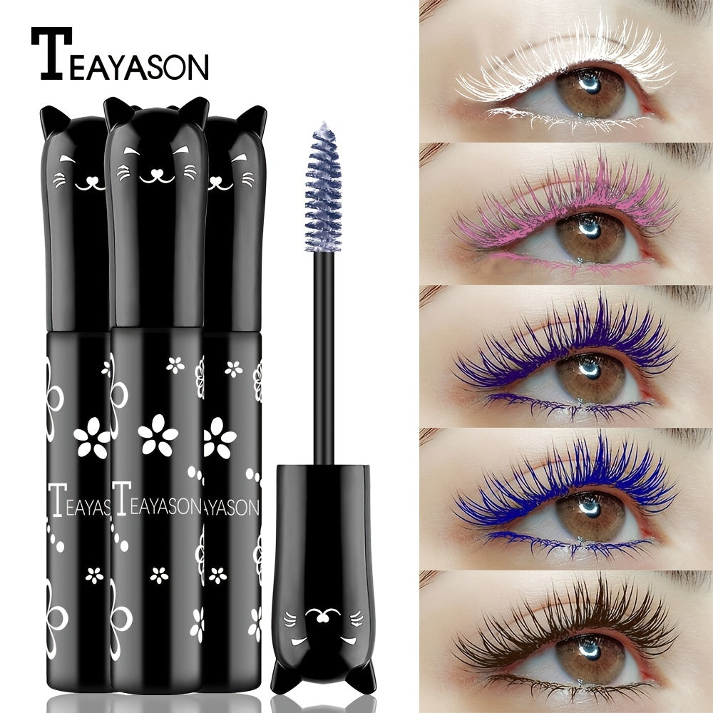 TEAYSON Long-Lasting Waterproof Mascara - Non-Blocking, Smudge-Resistant, Long-Lasting Wear, All-Day Definition, for Everyday & Special Events, Event Makeup | Elegant Packaging | Lightweight Mascara, Eyelash Makeup